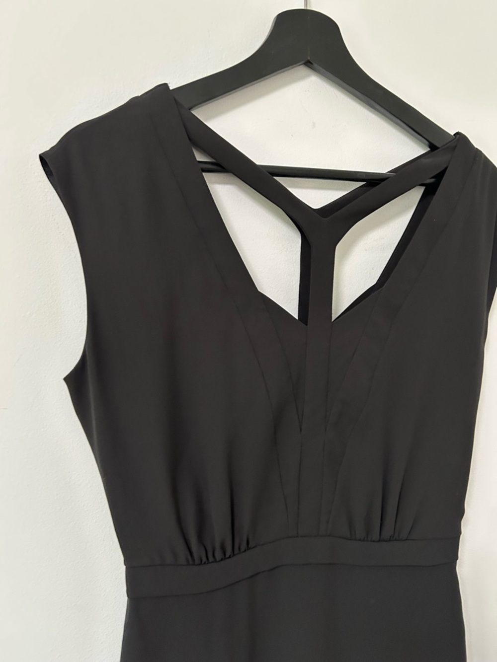 BCBGMaxAzria Black Mini Dress with Strappy Y-Back size 2 Katryn - Picture 2 of 11
